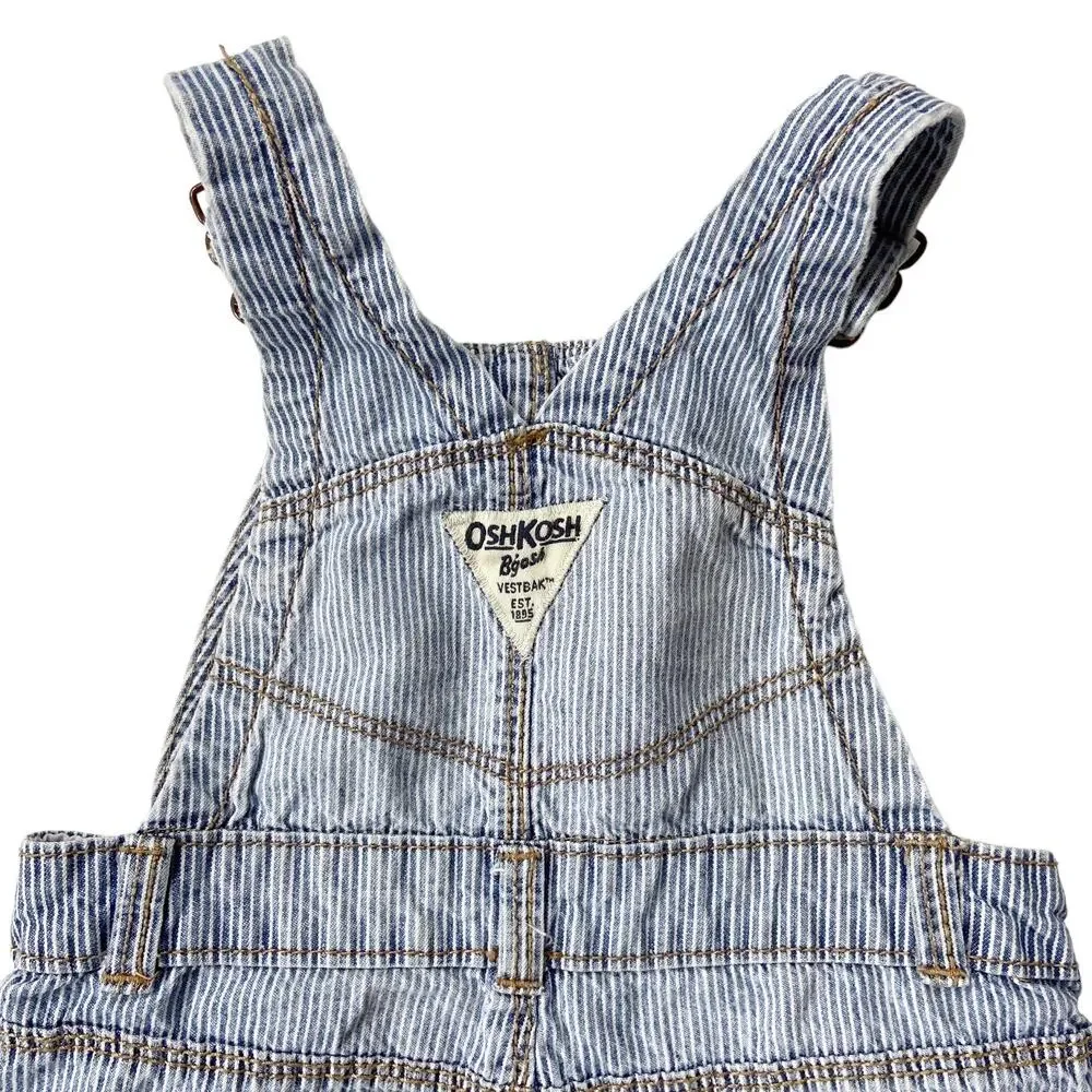 OshKosh Overalls 18M‎ Kid Boy Girl Engineer Stripe Blue